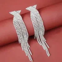 گوشواره نگینی تنیسی|بدلیجات|قزوین, |دیوار