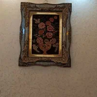 تابلو فرش گل