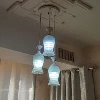 لوستر سه شاخه سفید|لوستر و چراغ آویز|کرج, بنیاد|دیوار