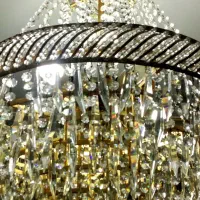 ۲عددلوستربسیارشیک و زیبا،باآویزهای کریستالی اصل