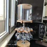 کلمن بار شیشه ای ۶ گیلاسه