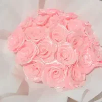 دسته گل مصنوعی صورتی