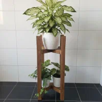 پایه گلدان چوبی