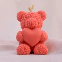 شمع خرس تدی رُز
