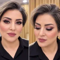 میکاپ شنیون بافت هیرکات در منزل