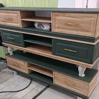 میز تلویزیون MDF وکیوم شیک 170 سانتی|میز تلویزیون|نقده, |دیوار