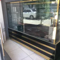 یخچال ویترینی برند وفایی مشکی طلایی مونو