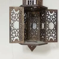 جا شمعی آویز چوبی|مجسمه، تندیس، ماکت|تهران, شمیران‌نو|دیوار