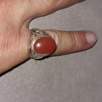 انگشتر‌عقیق‌پرتقالی‌جز‌