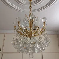 دو عدد لوستر کریستالی