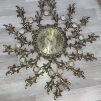 ساعت دیواری برنز.آرام گرد.سنگین.