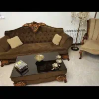 مبل میز ناهارخوری میز وسط راحتی کلاسیک چوب گردو