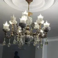 لوستر شیک و زیبا|لوستر و چراغ آویز|ساوه, |دیوار