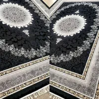 رنگ بندی مشکی با طلای قالی ۱۲متری