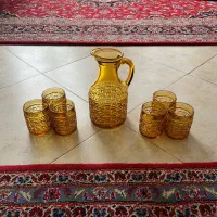 دست کامل پارچ و لیوان عتیقه دست کامل