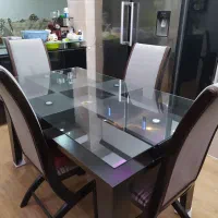 میز ناهارخوری 6 نفره|میز و صندلی غذاخوری|شوش, |دیوار