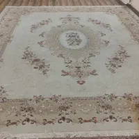 فرش  دوازده متری  رنگ کرم سالم