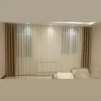 پرده آماده -حریر شاین - حریر ساده -کرپ پتینه ضخیم|پرده، رانر، رومیزی|تهران, مولوی|دیوار