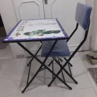 میز تحریر و صندلی تاشو فلزی
