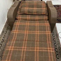 مبل تخت خواب شو سالم کرم قهوه ای فرپش فوری