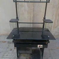 میز کامپیوتر شیشه ای