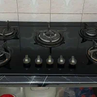 گاز رو میزی پنج شعله با تاپس ۶۰ در ۹۰