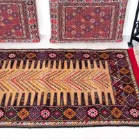دوعددگلیم دست باف سنتی نخ پشمی|گلیم، جاجیم، گبه|قوچان, |دیوار