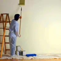 نقاشی ساختمان، نقاش ، قاب بندی، رنگ پلاستیک،روغنی