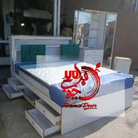 *تخت خواب*سرویس خواب*باکسی نیوفیس باPVCطلایی|تخت و سرویس خواب|رشت, استقامت ۲|دیوار