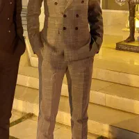 کت و شلوار  طوسی مردانه سایز ۴۹ و ۵۰