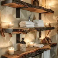 شلف دیواری  روستیک  حراج