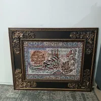 تابلوفرش گلدان و گل مصنوعی