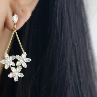گوشواره جواهری ضد حساسیت|بدلیجات|مشهد, ایثار|دیوار