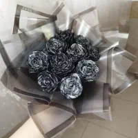 دسته گل روبانی