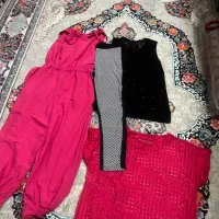 سرهمی شلوار۲عددتاپ توری وریون