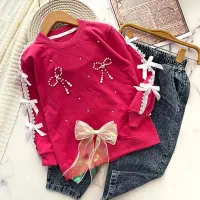 بلوز شلوار دخترانه پاپیون