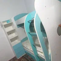 تخت خواب ۲ طبقه نوجوان|تخت و سرویس خواب|زاهدان, |دیوار