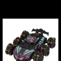 ماشین بازی کنترلی جی زد ال مدل ۶چرخ پله نورد دودزا