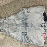 شلوارک بیلر جین شلوار پیش بندی