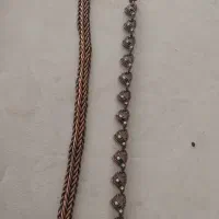 دوعدد دستبند مسی و برنجی