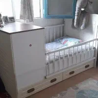 «تخت کودک نوجوان با کشو، تمیز، بدون تشک»|تخت و صندلی بچه|تهران, زنجان جنوبی|دیوار