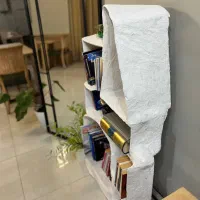 کتابخونه مینیمال پاپیه ماشه|کتابخانه، شلف، قفسه‌های دیواری|اردبیل, |دیوار
