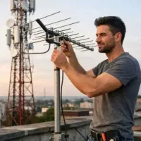 نصاب انتن نصب وتنظیم انتن گردان وثابت