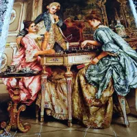 تابلو فرش دستباف چله ابریشم