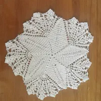 رومیزی قلاب بافی طرح توری