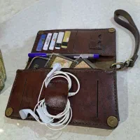 کیف پول چرم اصل دست دوز