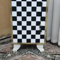 کمد دکور تک نفره چوبی جاکفشی شطرنجی|جاکفشی، کمد، دراور|قم, شهرک امام حسن|دیوار