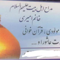 مداح اهل بیت علیهم السلام(مداح خانم)