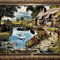 تابلو طرح منظره و وان یکاد