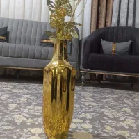 گل و گلدان طلایی|گل مصنوعی|بهارستان, |دیوار